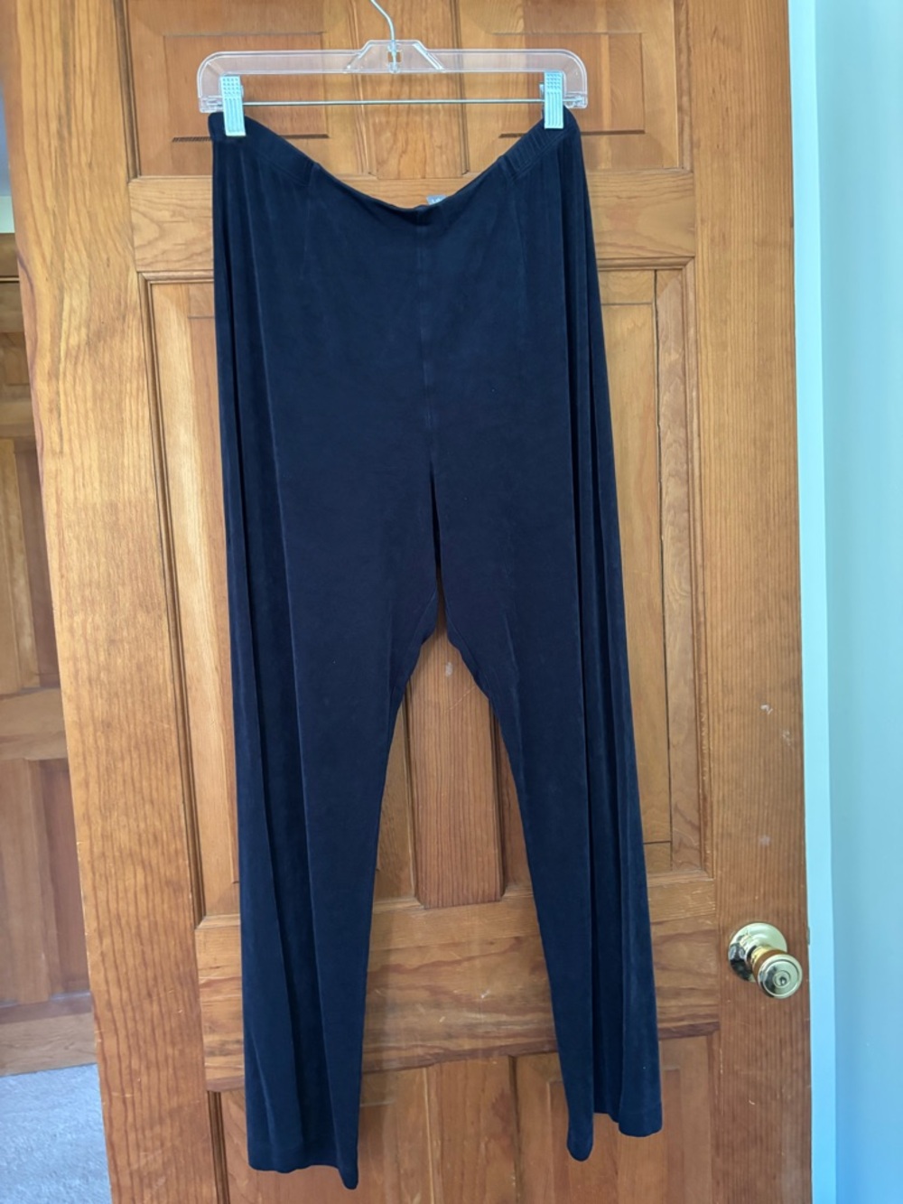 Chico’s Navy Travelers Pants Size 2 Wrinkle Free Travel Pull-On